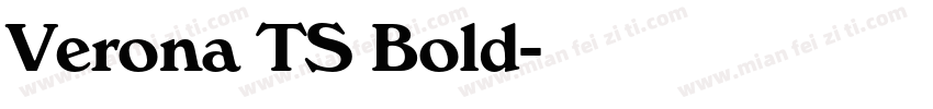 Verona TS Bold字体转换